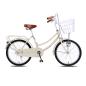 Preview: Qian  20/24Zoll Citybike Stadtrad mit Körbchen Fahrrad